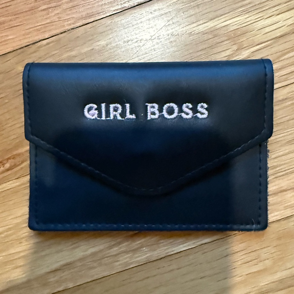 Nordstrom embroidered GIRL BOSS Card Holder